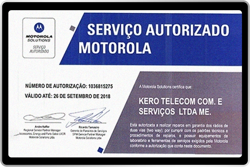 Nossa | Certificação Motorola